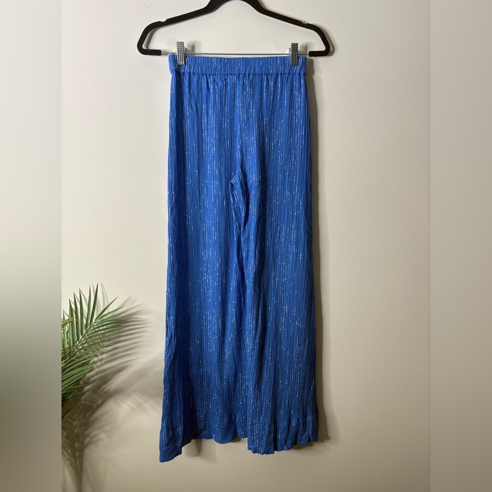 Suzi Kondi Blue Wide Leg Pants - Picture 5 of 6